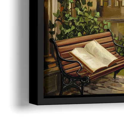 Oxford University Charm - Close-Up Black Frame Canvas