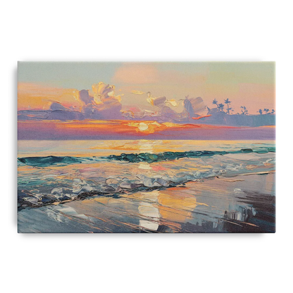 Naples Sunset Over The Gulf - Canvas Wall Art