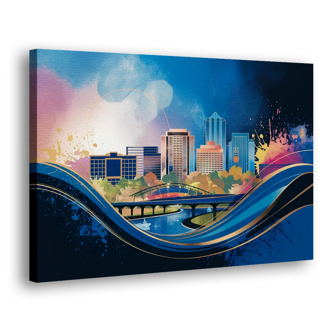 Boise State Skyline - Canvas Print Art Sides