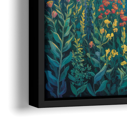 Niagara Botanical Gardens - Close-Up Black Frame Canvas
