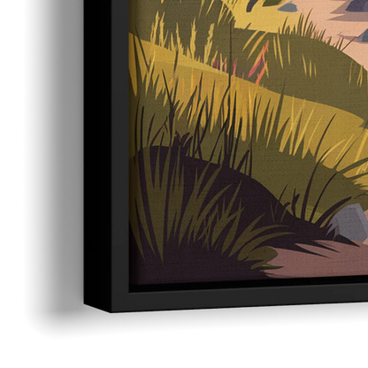 Salt Lake City Nature Trails - Close-Up Black Frame Canvas