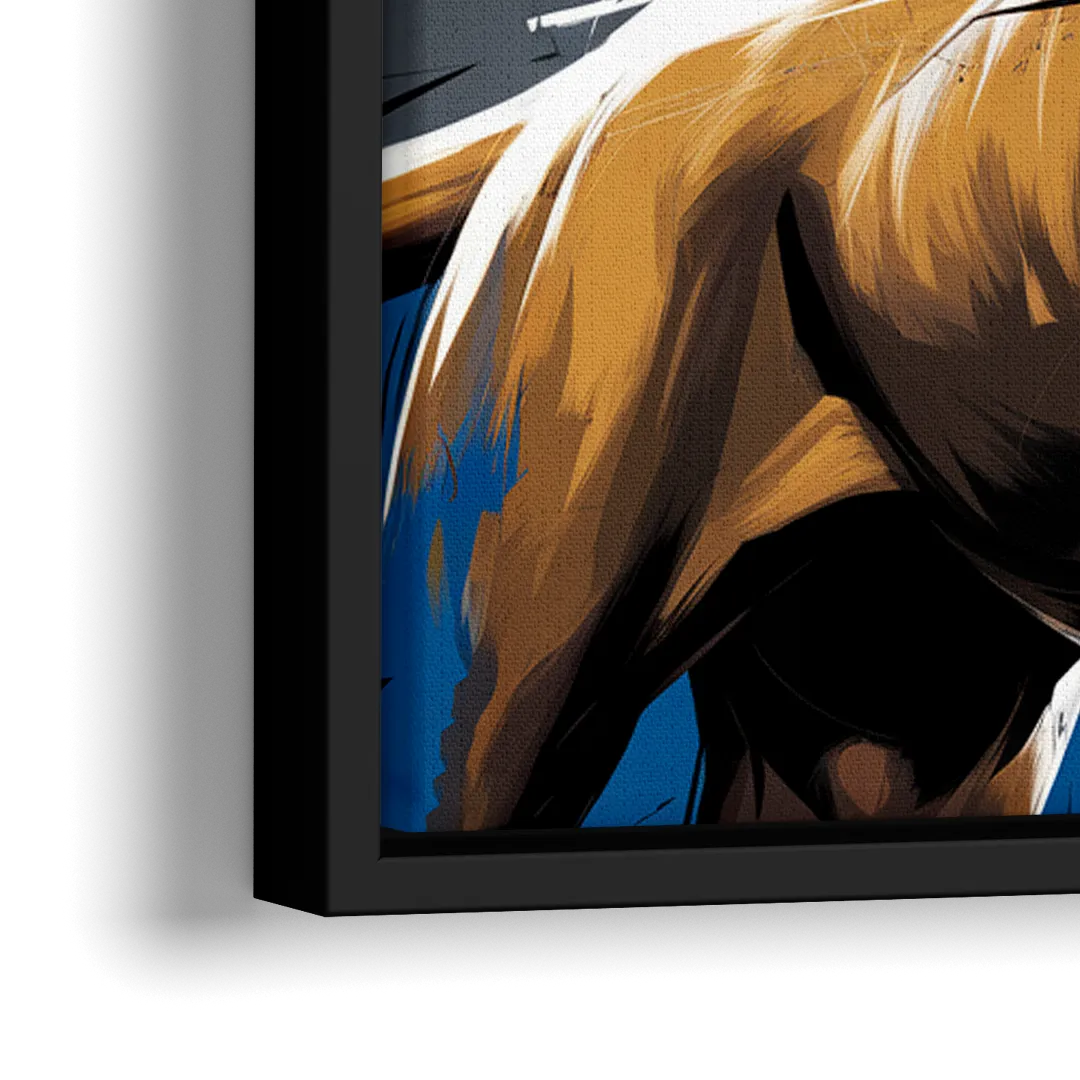 Detroit Lions Pride - Close-Up Black Frame Canvas