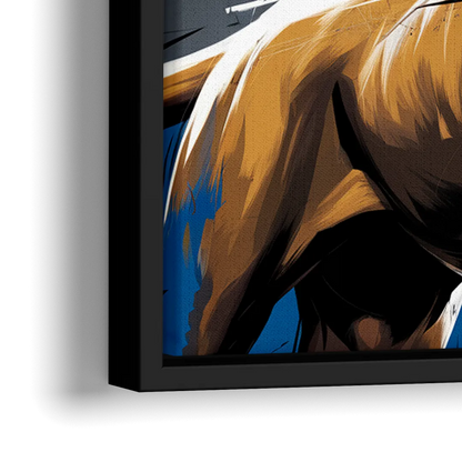 Detroit Lions Pride - Close-Up Black Frame Canvas