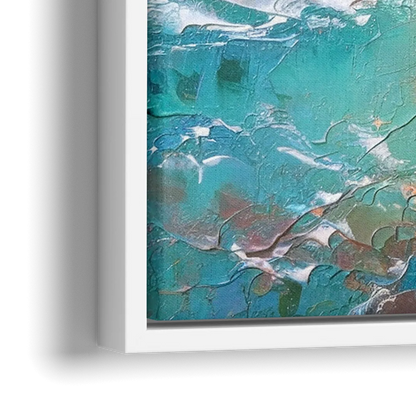 Mackinac Island Ferry Crossing - Close-Up White Frame Canvas