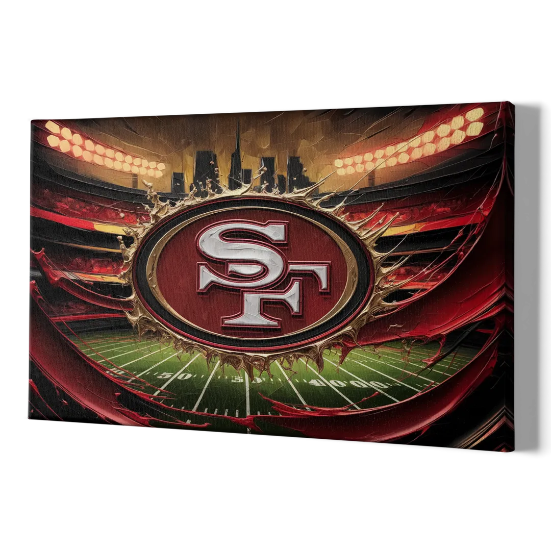 San Francisco 49Ers Team Pride - Canvas Print Art Sides