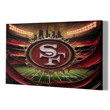 San Francisco 49Ers Team Pride - Canvas Print Art Sides