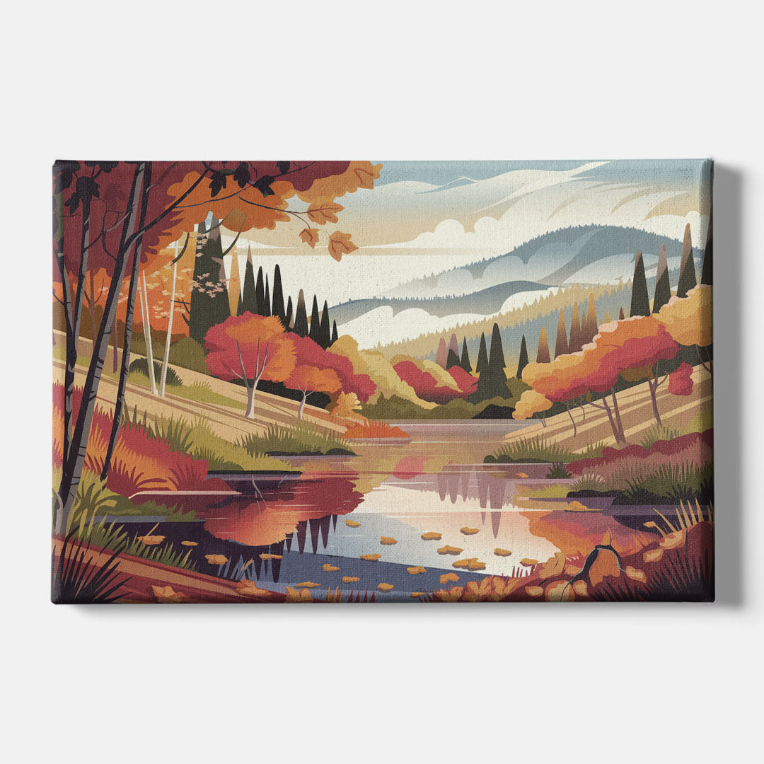 Ashland Fall Foliage - Canvas Wall Art