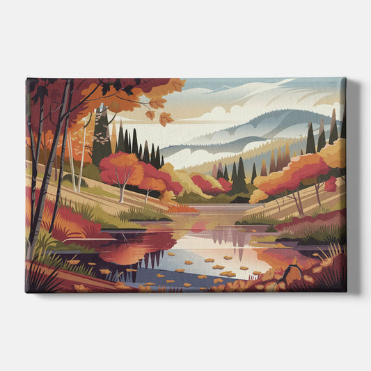 Ashland Fall Foliage - Canvas Wall Art