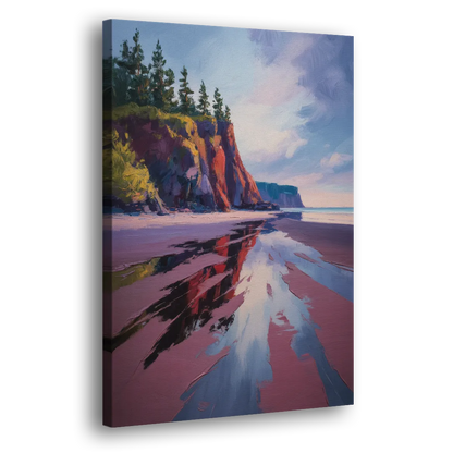 Red Sand Shores - Canvas Print Art Sides