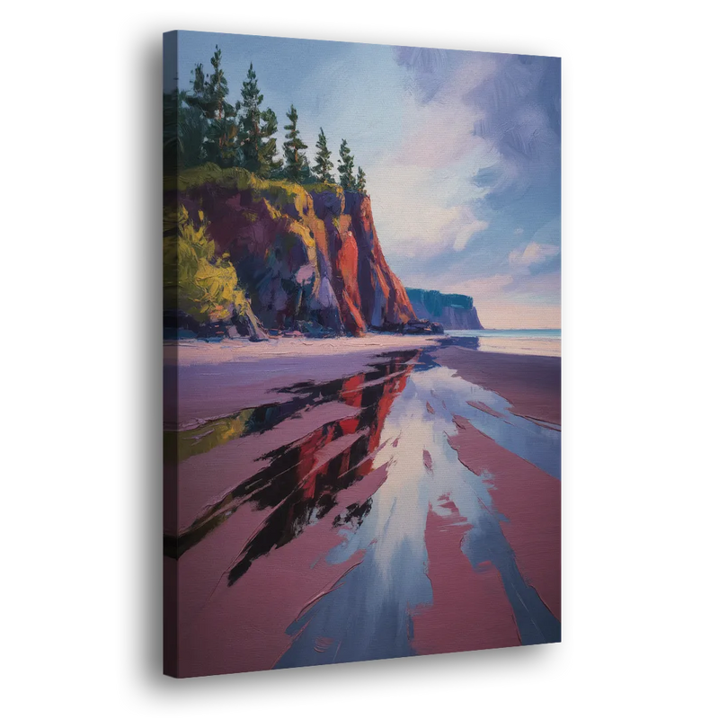 Red Sand Shores - Canvas Print Art Sides
