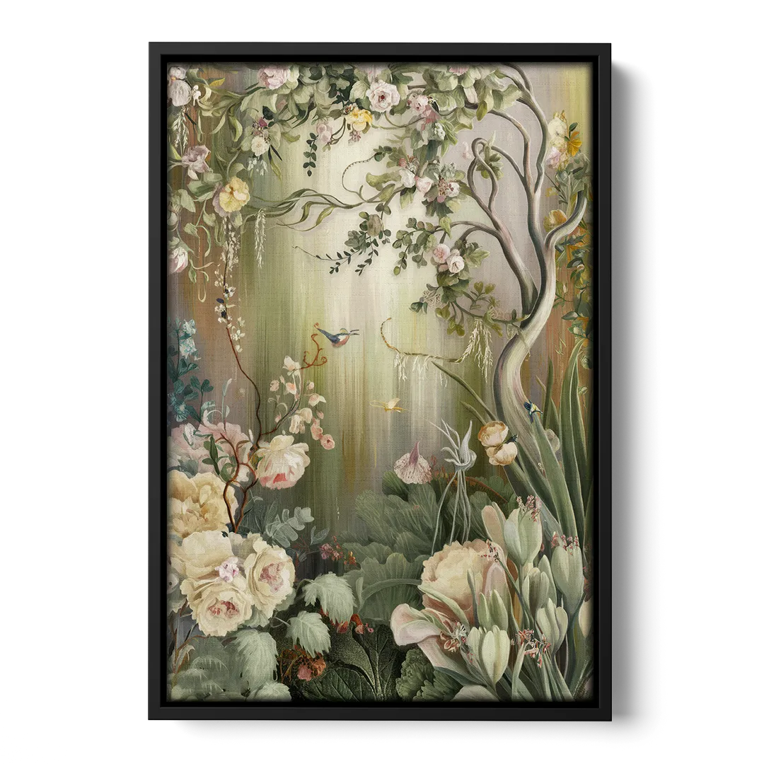 Birmingham Botanical Gardens - Black Frame Canvas