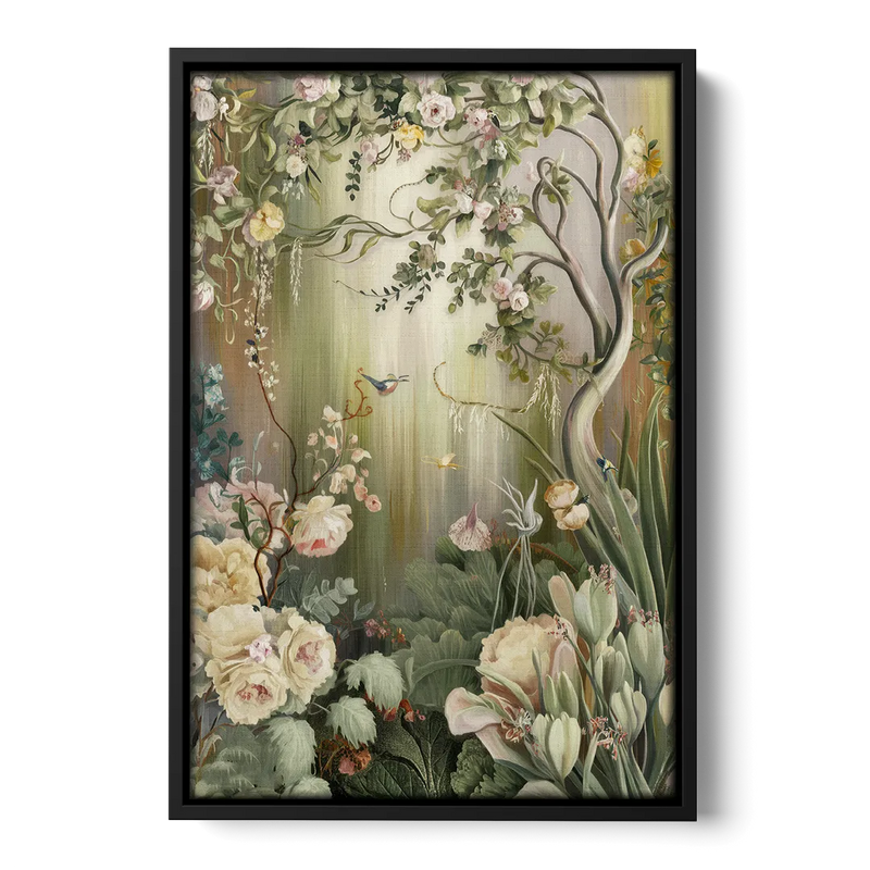 Birmingham Botanical Gardens - Black Frame Canvas