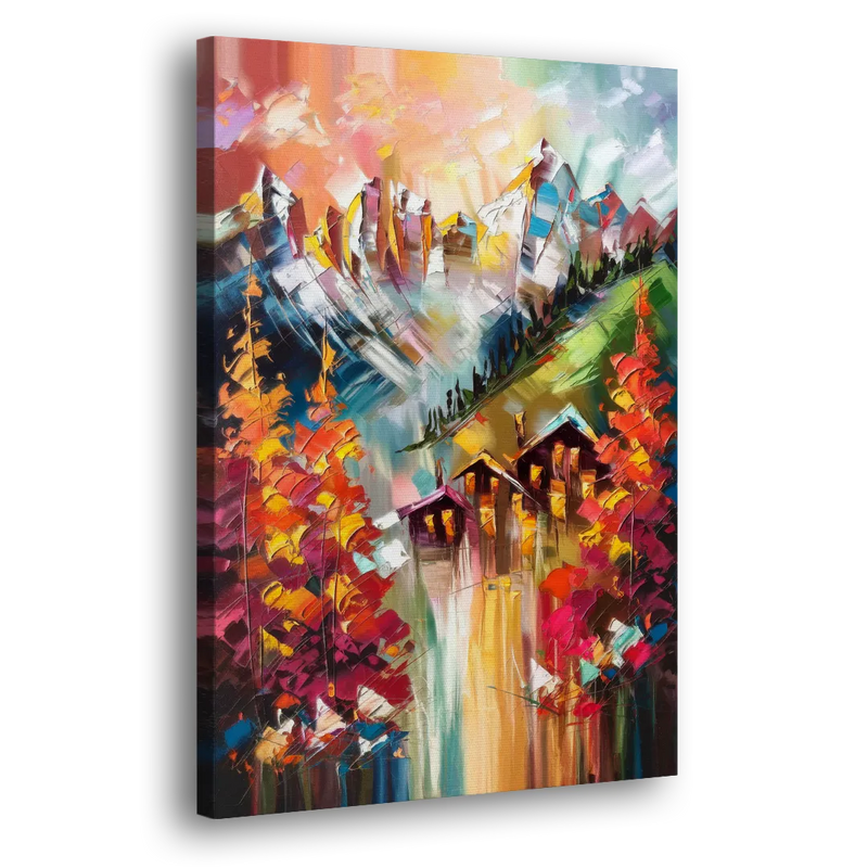 Breckenridge Alpine Landscape - Canvas Print Art Sides