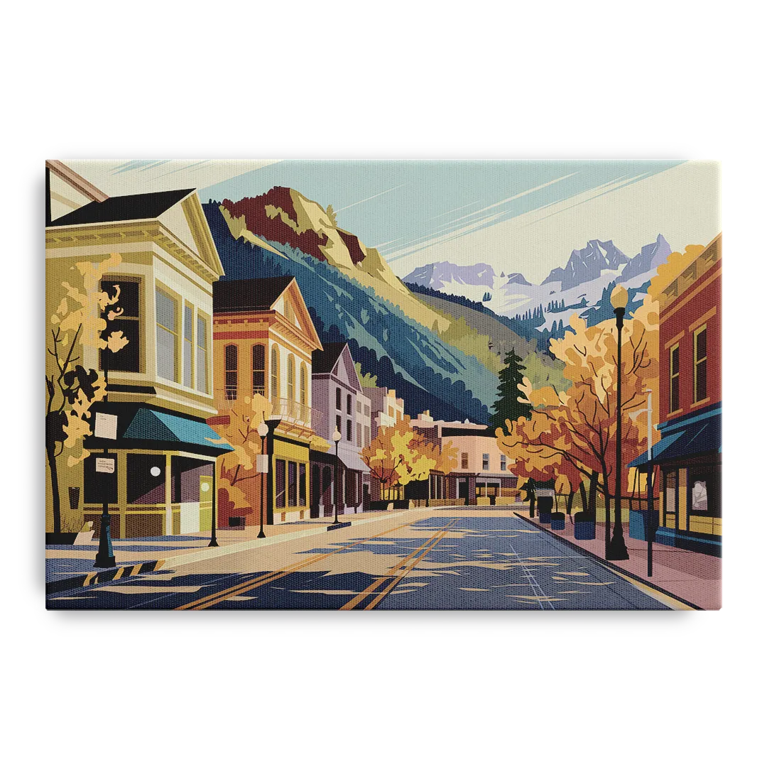 Telluride Historic Main Street - Canvas Wall Art
