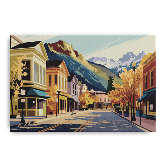 Telluride Historic Main Street - Canvas Wall Art