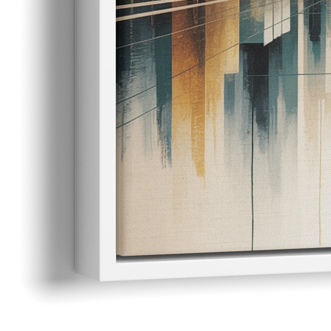 Yonge Dundas Square - Close-Up White Frame Canvas