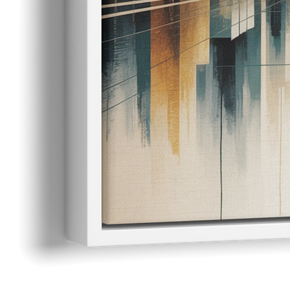 Yonge Dundas Square - Close-Up White Frame Canvas