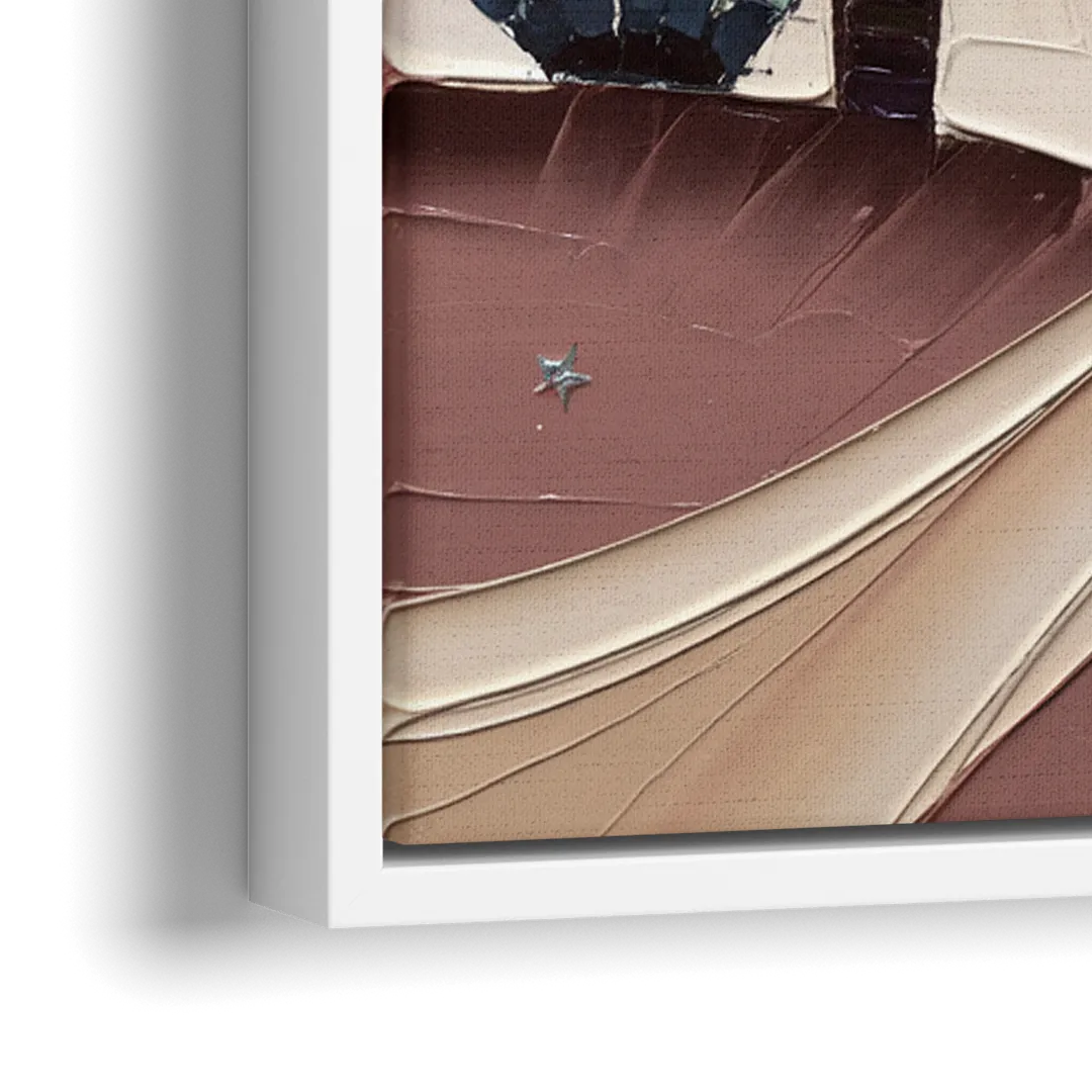 Scottsdale Desert Nights - Close-Up White Frame Canvas