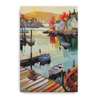 Camden Scenic Harbor View - Canvas Wall Art