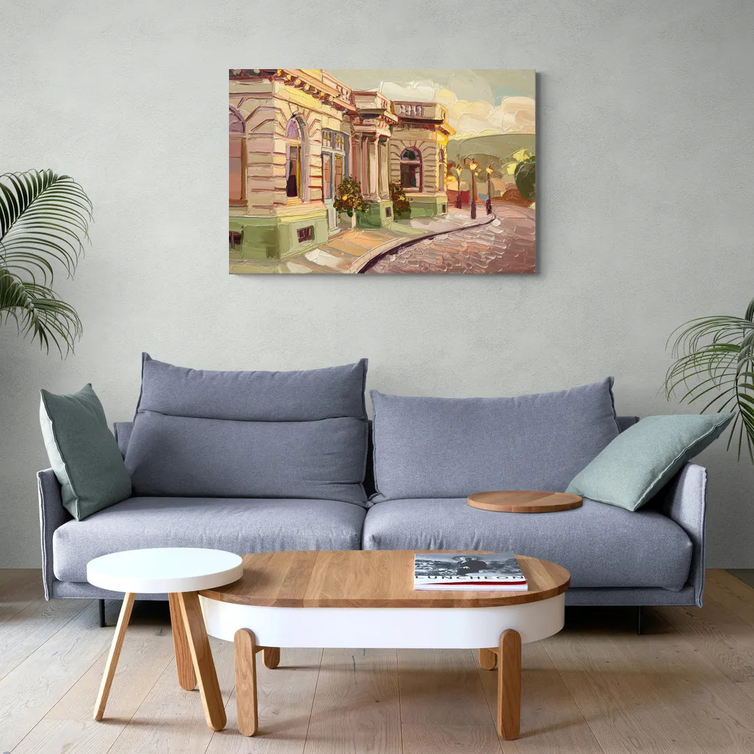Dunedin Historic Architecture - Canvas Wall Art Living Room