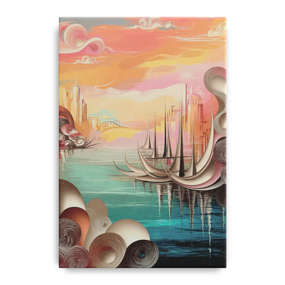 Mackinac Island Waterfront Serenity - Canvas Wall Art
