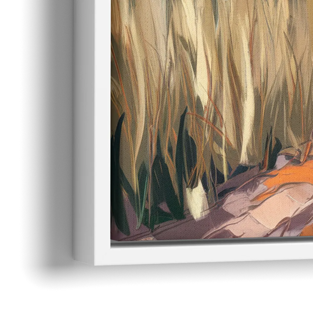 Plano Nature Trails - Close-Up White Frame Canvas