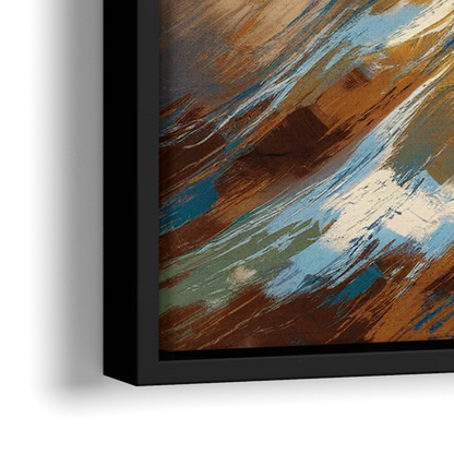 Camden Historic Waterfront - Close-Up Black Frame Canvas