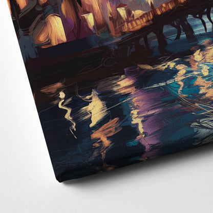 Mobile Nightscape Glow Canvas Close Up