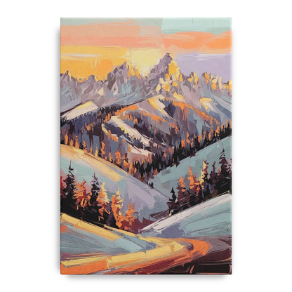 Park City Sunrise Panorama - Canvas Wall Art