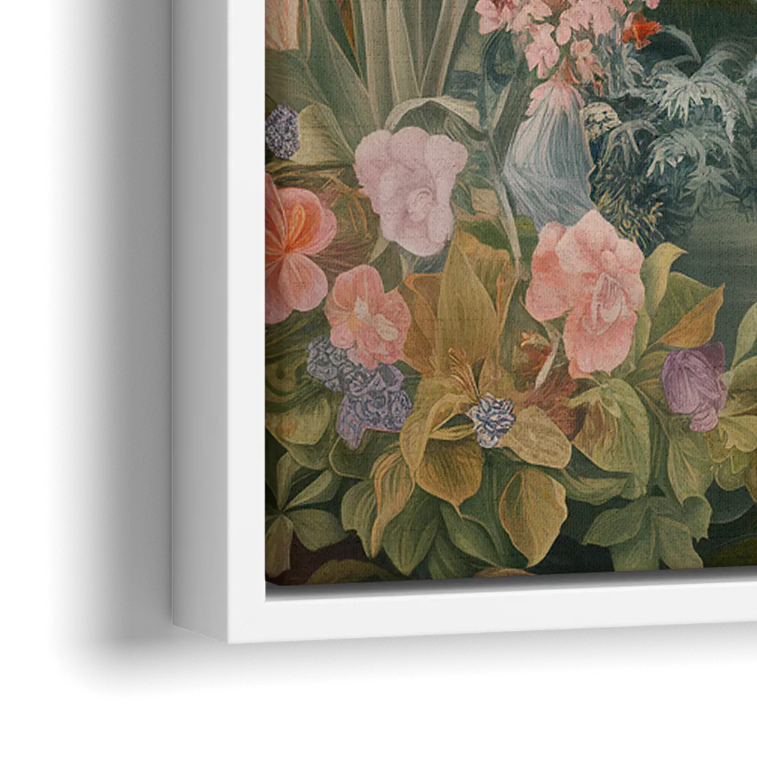 Fayetteville Botanical Gardens - Close-Up White Frame Canvas