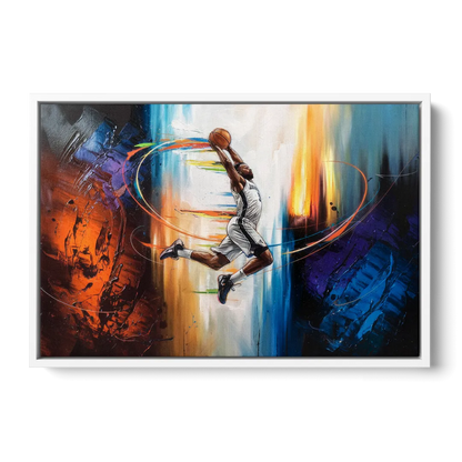 Fort Wayne Basketball Pride - White Frame Canvas