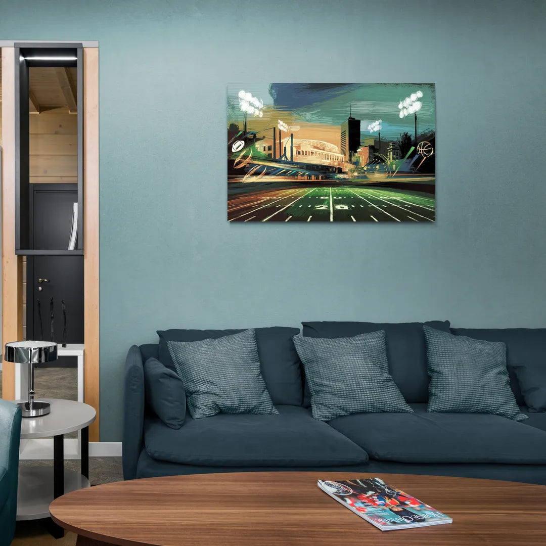 Birmingham Us Sports Teams Tribute - Canvas Wall Art Living Room