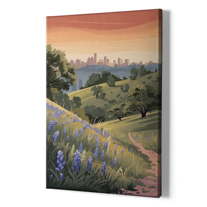 Austin Texas Hill Country - Canvas Print Art Sides