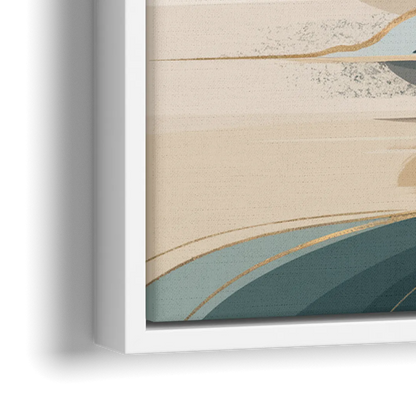 Joseph Scenic Horizon - Close-Up White Frame Canvas