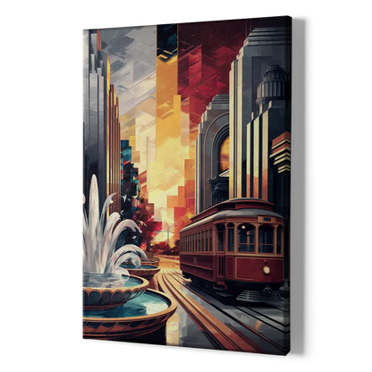 Kansas City Cultural Icons - Canvas Print Art Sides