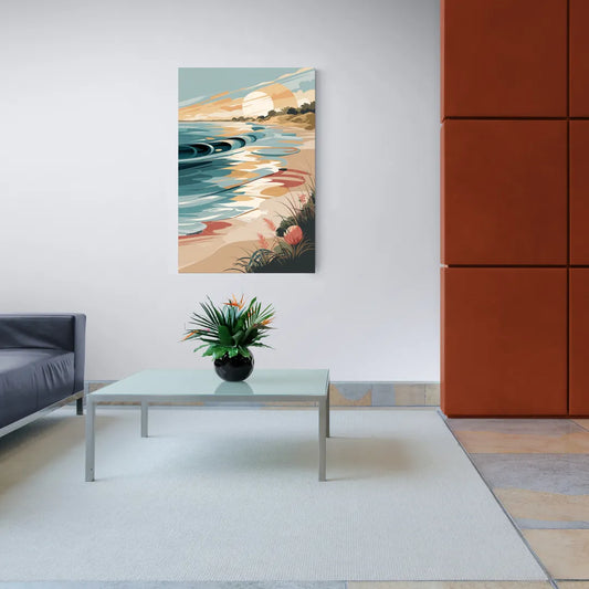 Fort Lauderdale Surf and Sand - Canvas Wall Art Living Room