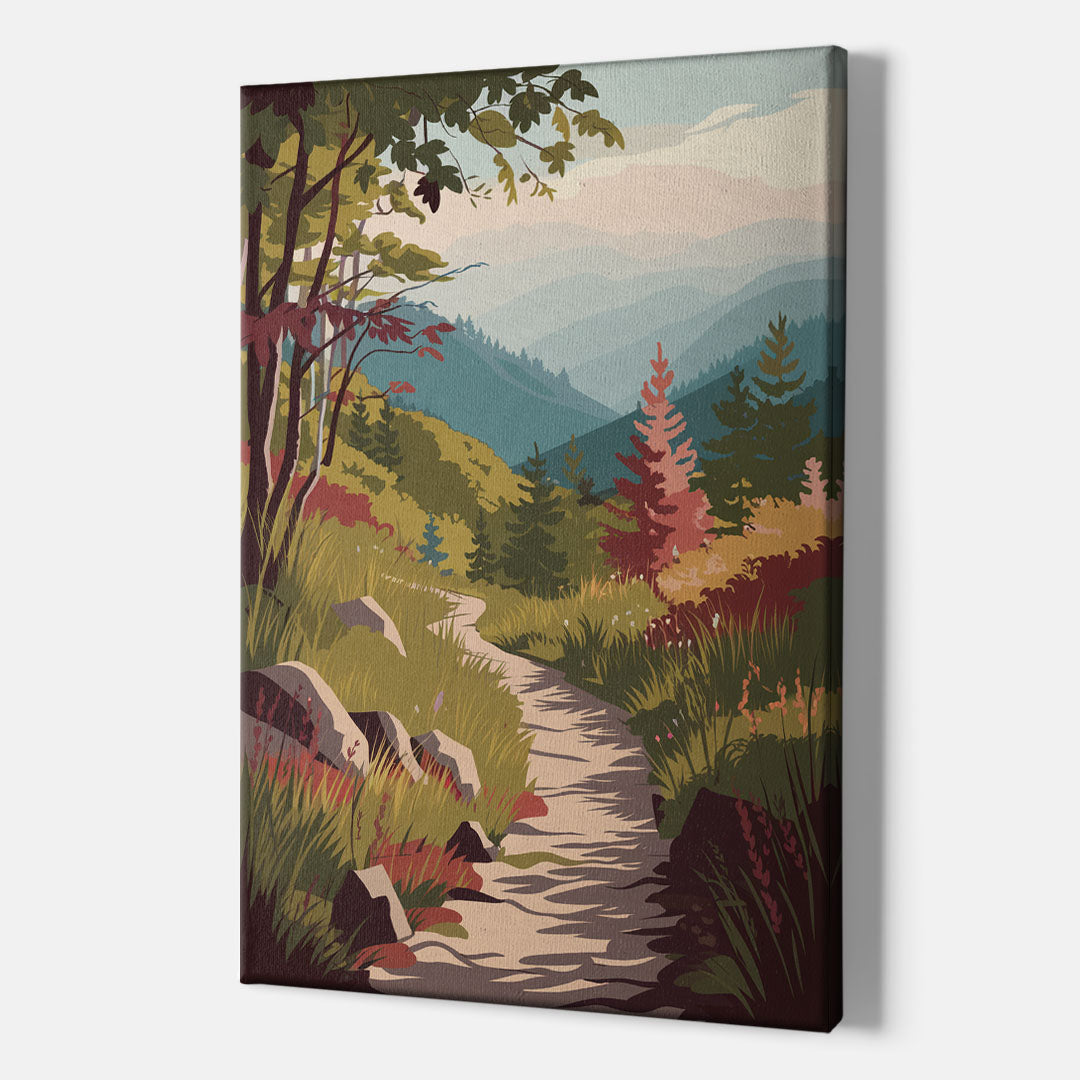 Asheville Appalachian Trail Views - Canvas Wall Art Indoor