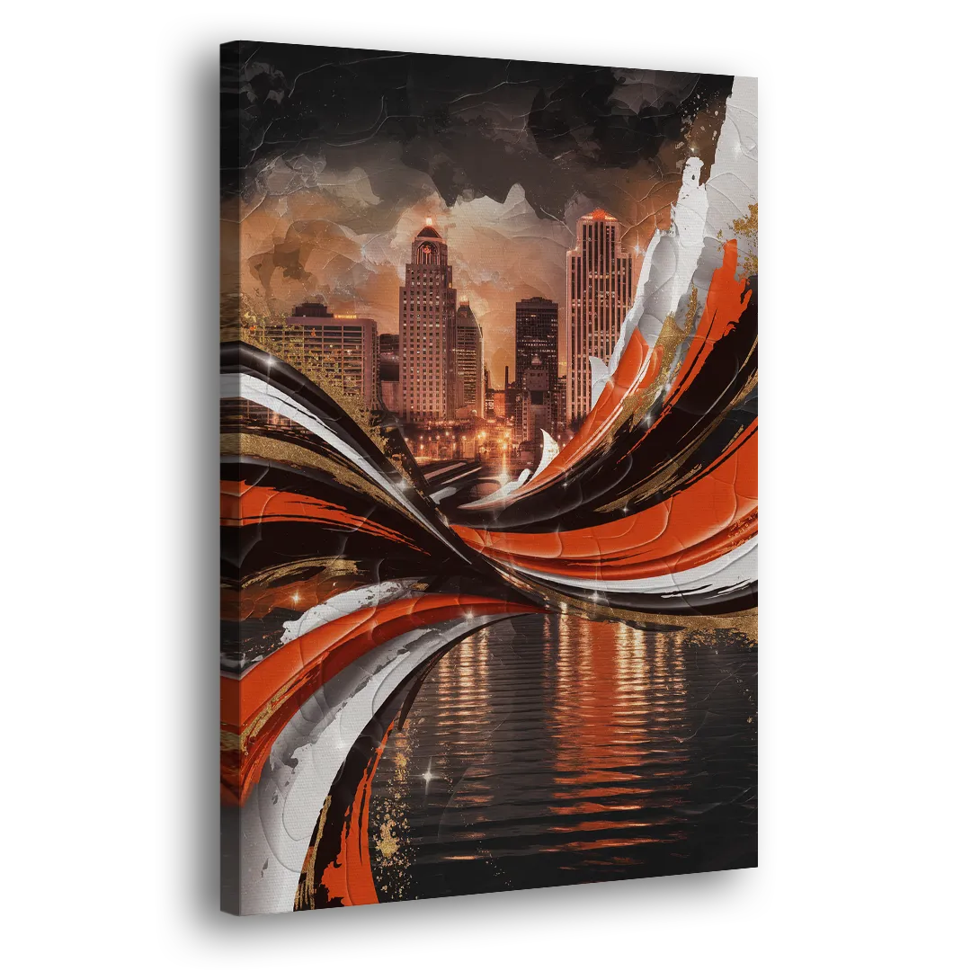 Cincinnati Bengals Championship Parade - Canvas Print Art Sides