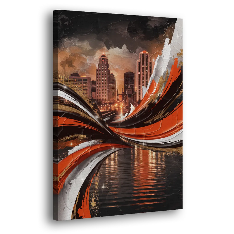 Cincinnati Bengals Championship Parade - Canvas Print Art Sides