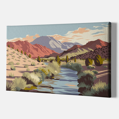 Santa Fe Mountain View - Canvas Wall Art Indoor