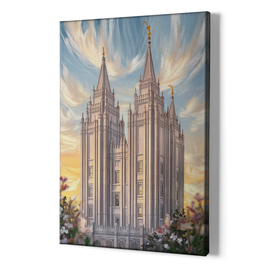 Salt Lake City Temple Square - Canvas Print Art Sides