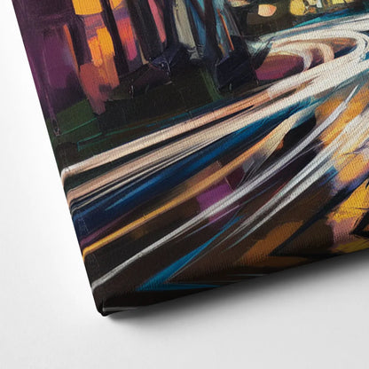 Anaheim Downtown Glow Canvas Close Up
