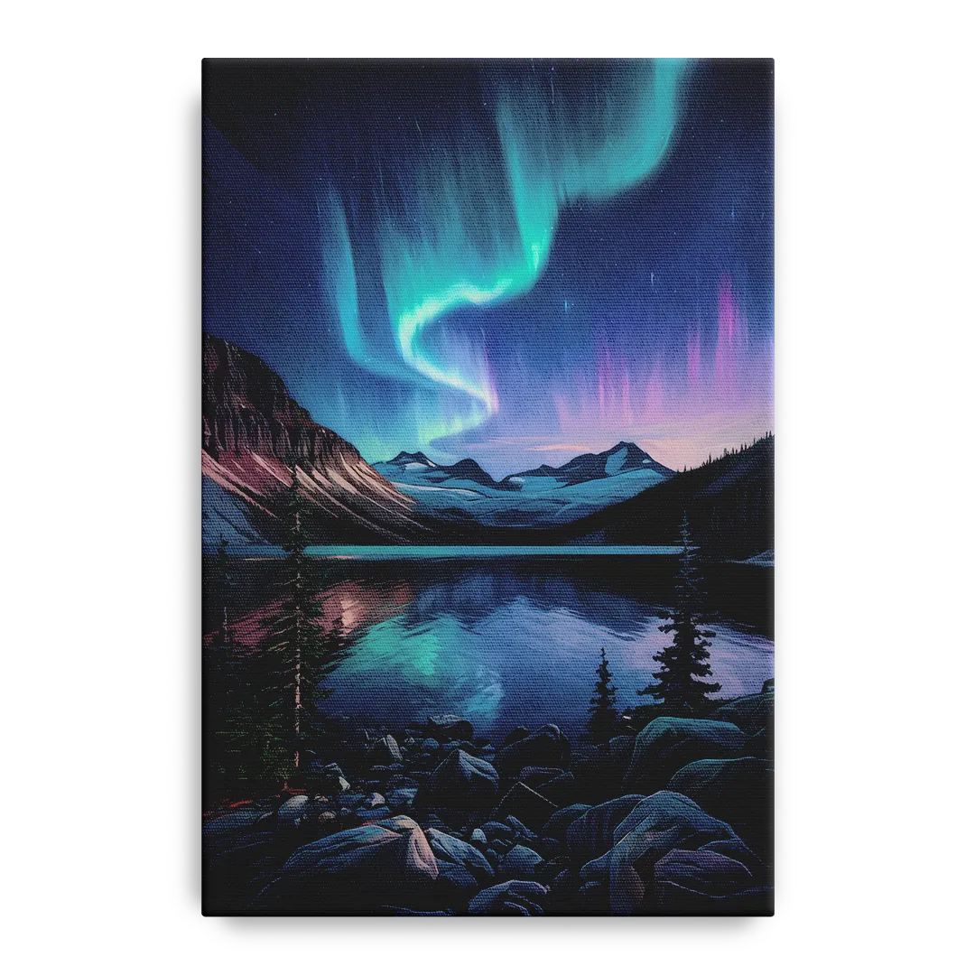 Aurora Northern Lights - Canvas Wall Art