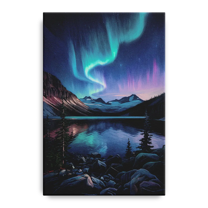 Aurora Northern Lights - Canvas Wall Art