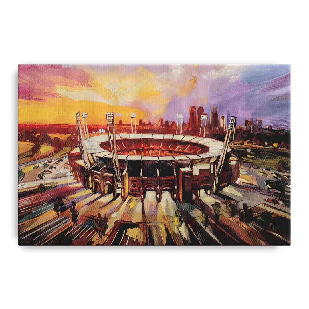Kansas City Chiefs Stadium - Canvas Wall Art