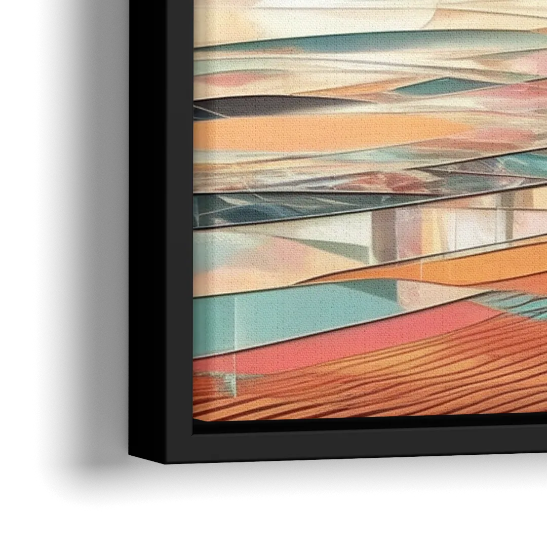 Fort Lauderdale Beach Sunrise - Close-Up Black Frame Canvas