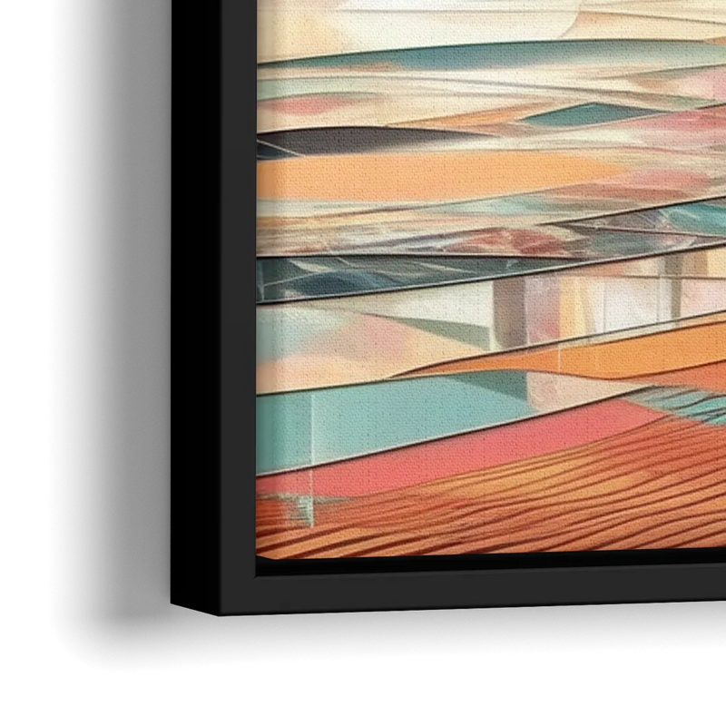 Fort Lauderdale Beach Sunrise - Close-Up Black Frame Canvas