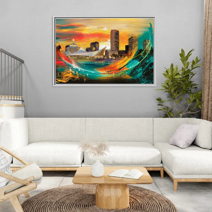 Milwaukee Festival Spirit - Living Room White Frame Canvas