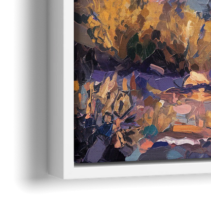 Scottsdale Mountain Views - Close-Up White Frame Canvas