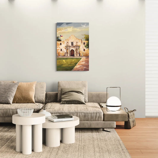 San Antonio Alamo Tribute - Canvas Wall Art Living Room